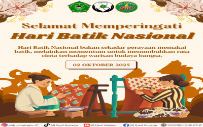 MI Darul Muttaqin Rayakan Hari Batik Nasional 2025: Menumbuhkan Cinta Budaya Melalui Karya dan Identitas Bangsa