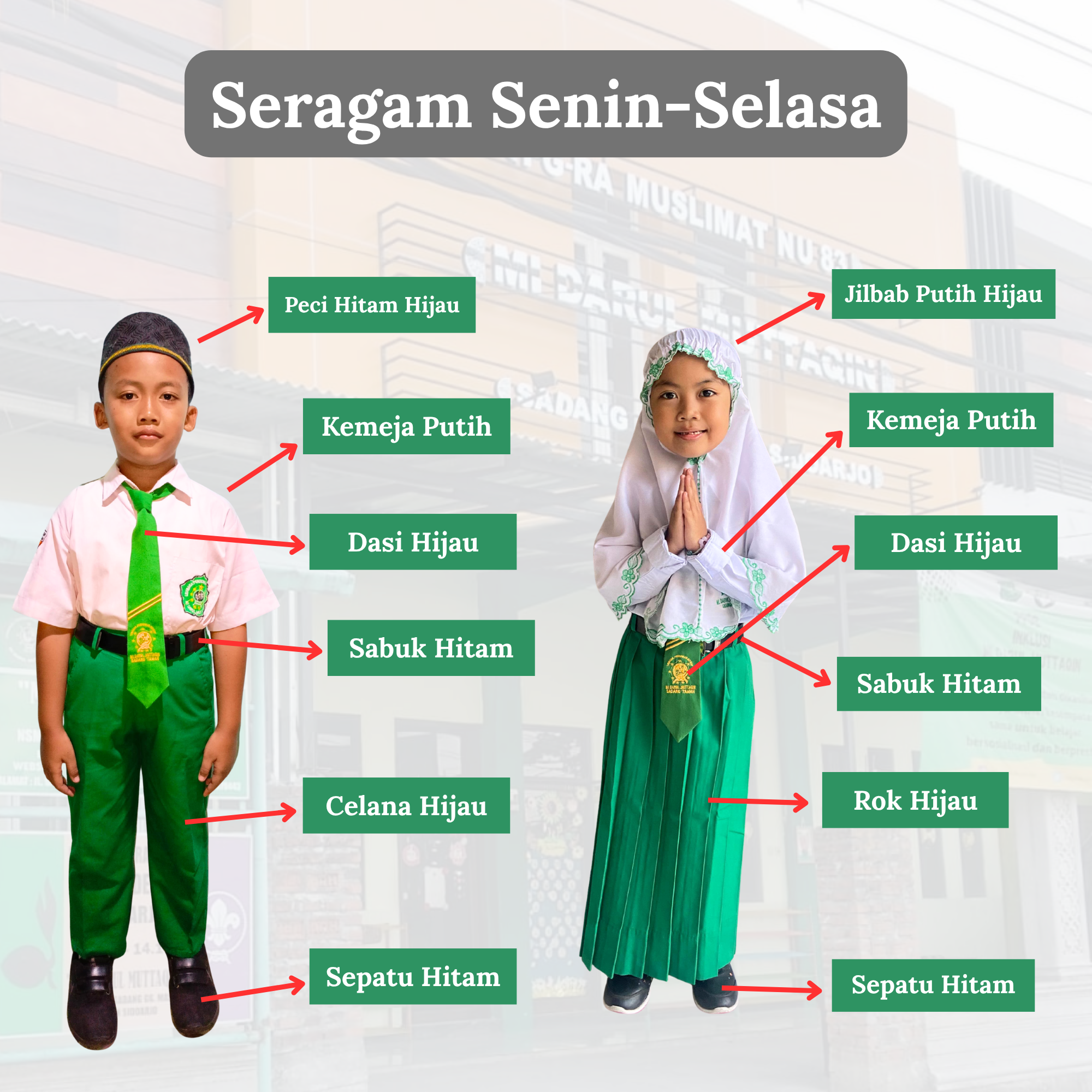 Atribut Seragam MI Darul Muttaqin