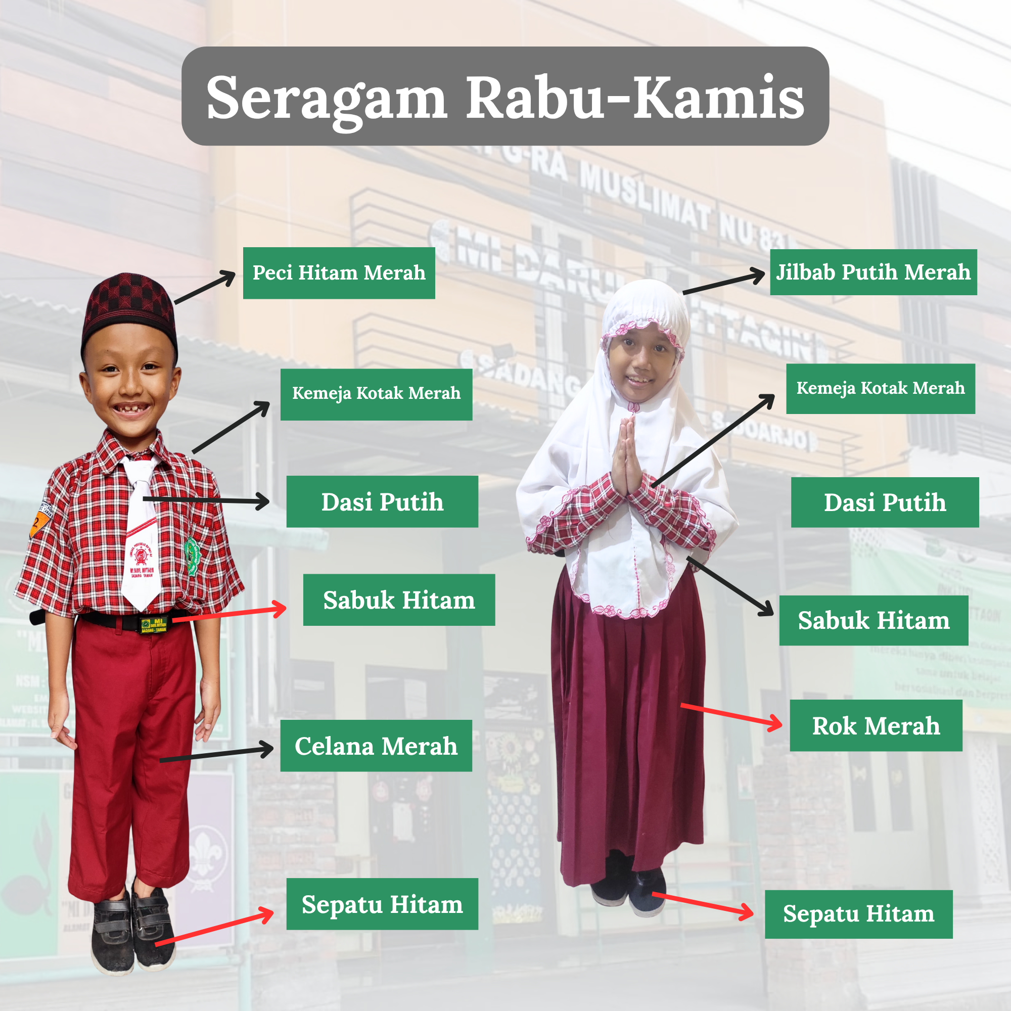 Atribut Seragam MI Darul Muttaqin