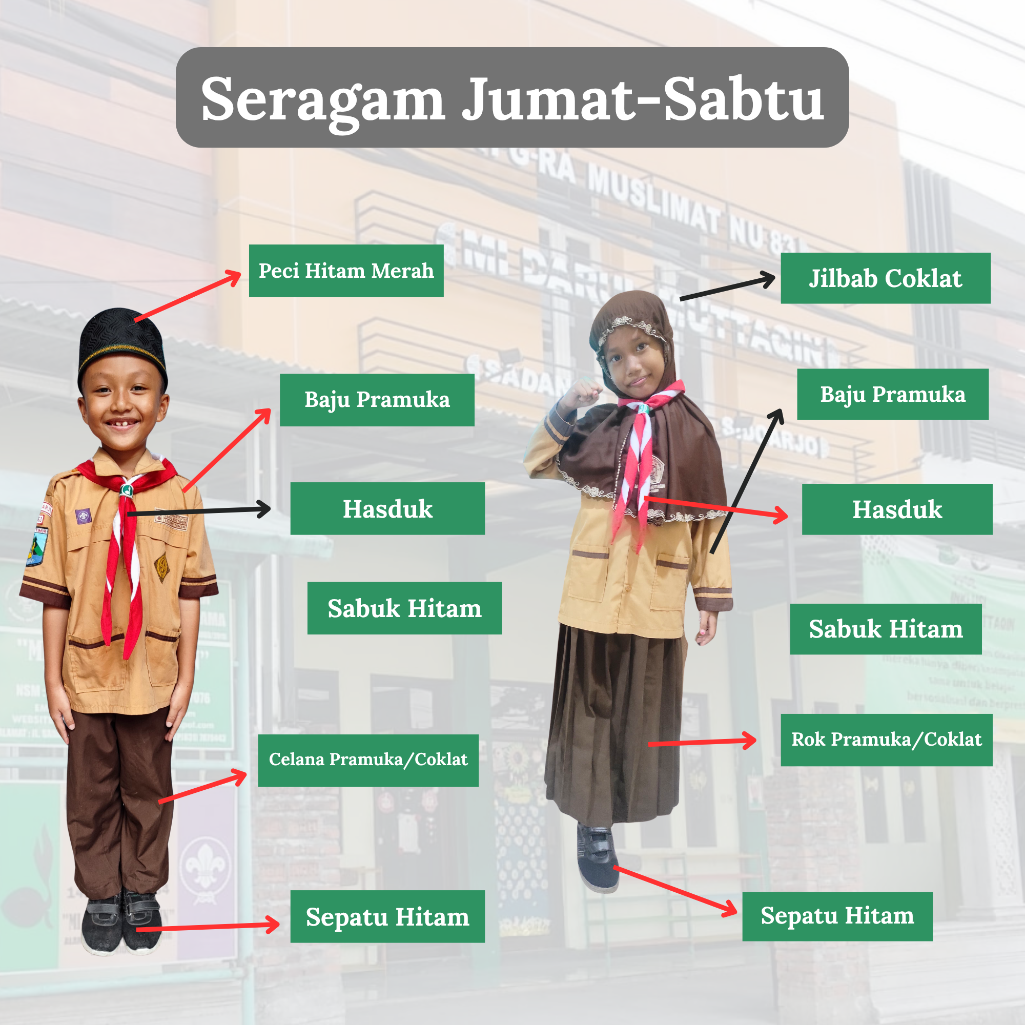 Atribut Seragam MI Darul Muttaqin