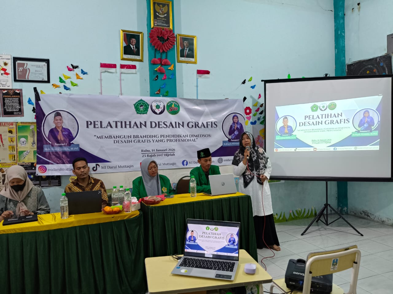 MI Darul Muttaqin Selenggarakan Pelatihan Desain Grafis untuk Membangun Branding Pendidikan di Media Sosial